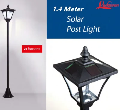 Poteau solaire breveté de lampe solaire de lumière de jardin de 1,4 m